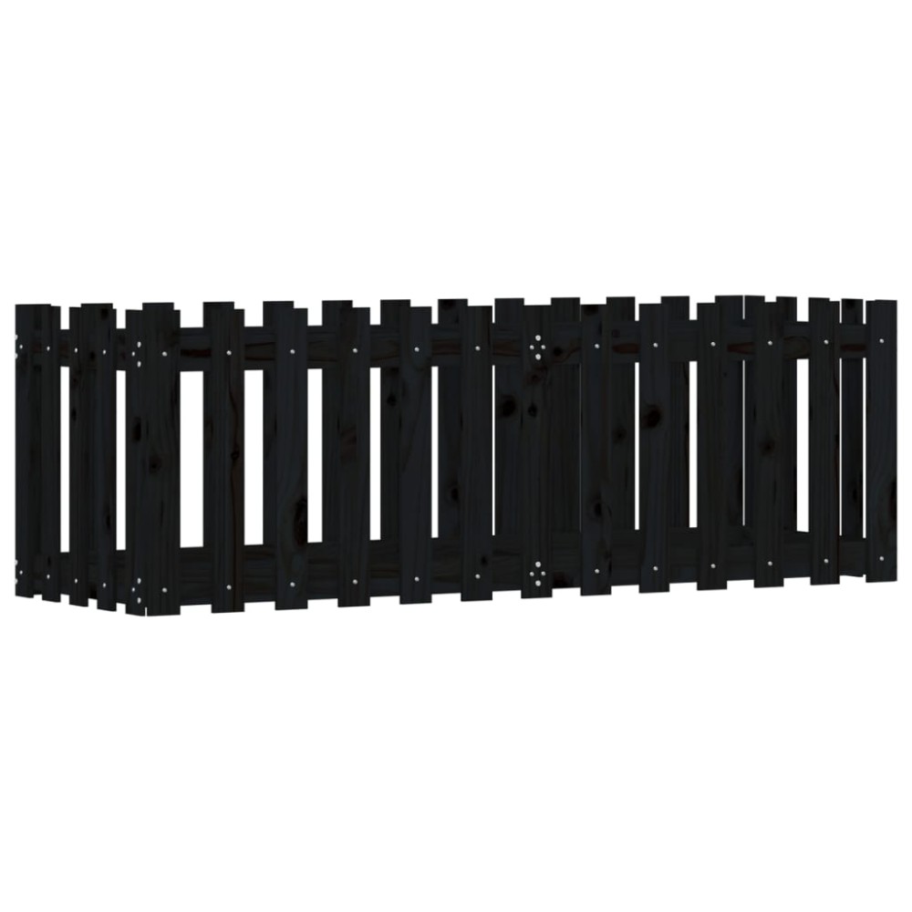 vidaXL Pat înălțat grădină design gard 150x50x50 cm lemn de pin tratat