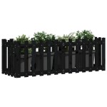 vidaXL Pat înălțat grădină design gard 150x50x50 cm lemn de pin tratat