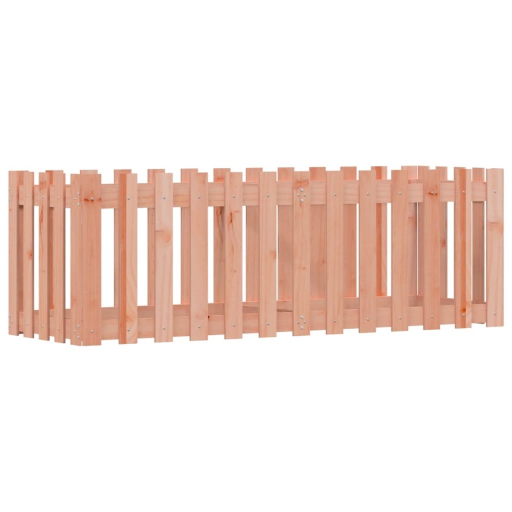 vidaXL Pat înălțat grădină cu design gard 150x50x50 cm lemn douglas