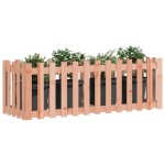 vidaXL Pat înălțat grădină cu design gard 150x50x50 cm lemn douglas