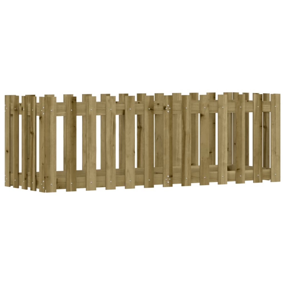 vidaXL Pat înălțat grădină design gard 150x50x50 cm lemn impregnat pin