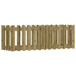 vidaXL Pat înălțat grădină design gard 150x50x50 cm lemn impregnat pin