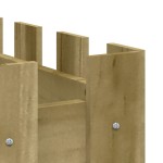 vidaXL Pat înălțat grădină design gard 150x50x50 cm lemn impregnat pin