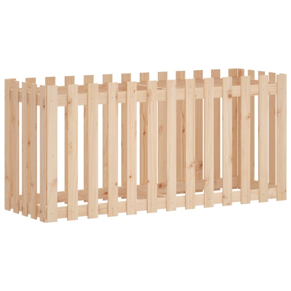 vidaXL Pat înălțat grădină design gard 150x50x70 cm lemn impregnat pin