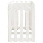 vidaXL Pat înălțat grădină design gard alb 150x50x70cm lemn pin tratat