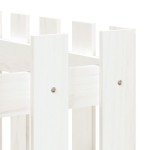 vidaXL Pat înălțat grădină design gard alb 150x50x70cm lemn pin tratat