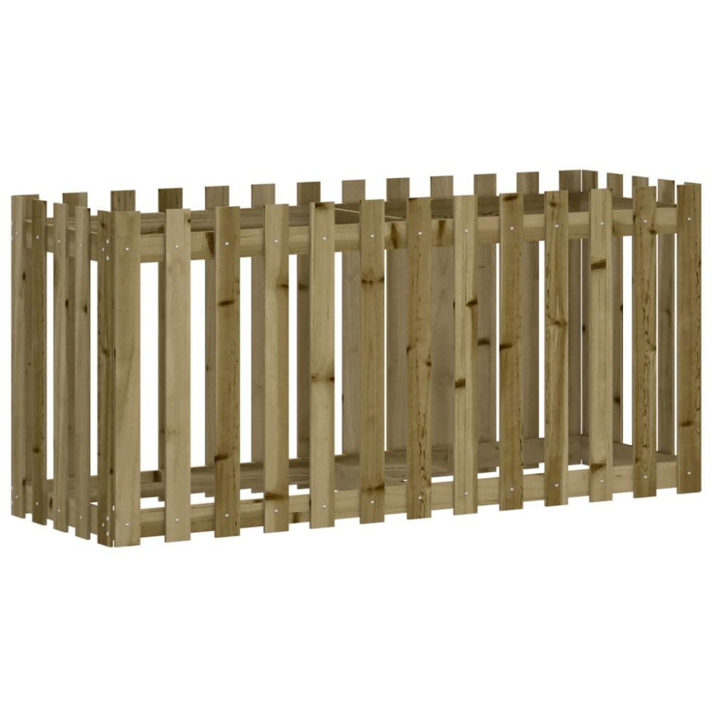 vidaXL Pat înălțat grădină design gard 150x50x70 cm lemn impregnat pin
