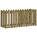 vidaXL Pat înălțat grădină design gard 150x50x70 cm lemn impregnat pin