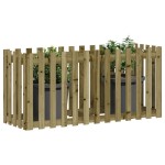 vidaXL Pat înălțat grădină design gard 150x50x70 cm lemn impregnat pin