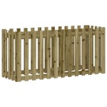 vidaXL Pat înălțat grădină design gard 150x50x70 cm lemn impregnat pin
