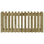 vidaXL Pat înălțat grădină design gard 150x50x70 cm lemn impregnat pin