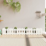 vidaXL Pat înălțat grădină design gard 200x30x30 cm lemn impregnat pin vidaXL Pat înălțat grădină design gard 200x30x30 cm lemn impregnat pin