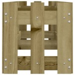 vidaXL Pat înălțat grădină design gard 200x30x30 cm lemn impregnat pin vidaXL Pat înălțat grădină design gard 200x30x30 cm lemn impregnat pin