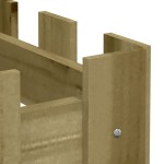 vidaXL Pat înălțat grădină design gard 200x30x30 cm lemn impregnat pin vidaXL Pat înălțat grădină design gard 200x30x30 cm lemn impregnat pin