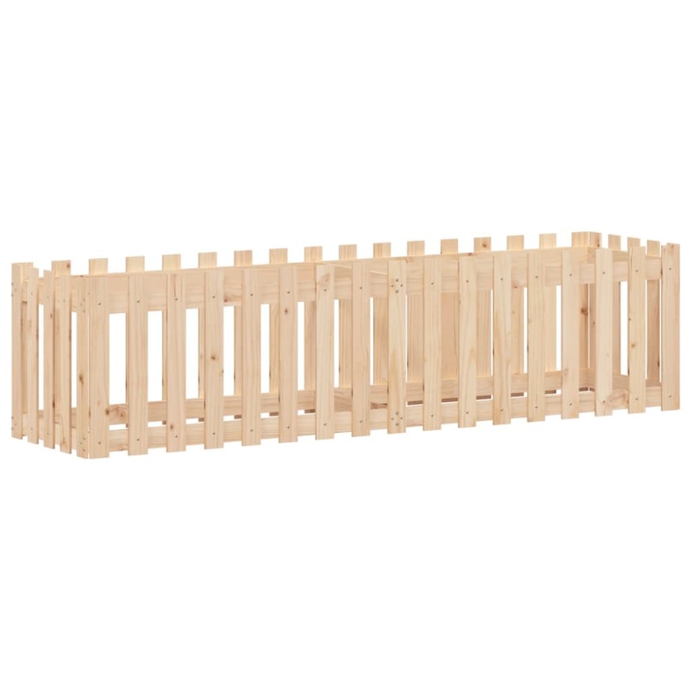 vidaXL Pat înălțat grădină design gard 200x50x50 cm lemn impregnat pin