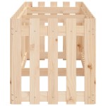 vidaXL Pat înălțat grădină design gard 200x50x50 cm lemn impregnat pin