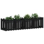 vidaXL Pat înălțat grădină design gard 200x50x50 cm lemn impregnat pin