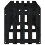 vidaXL Pat înălțat grădină design gard 200x50x50 cm lemn impregnat pin