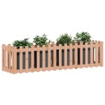 vidaXL Pat înălțat grădină cu design gard 200x50x50 cm lemn douglas