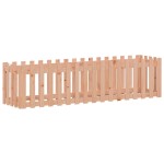 vidaXL Pat înălțat grădină cu design gard 200x50x50 cm lemn douglas