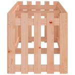 vidaXL Pat înălțat grădină cu design gard 200x50x50 cm lemn douglas