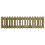 vidaXL Pat înălțat grădină design gard 200x50x50 cm lemn impregnat pin
