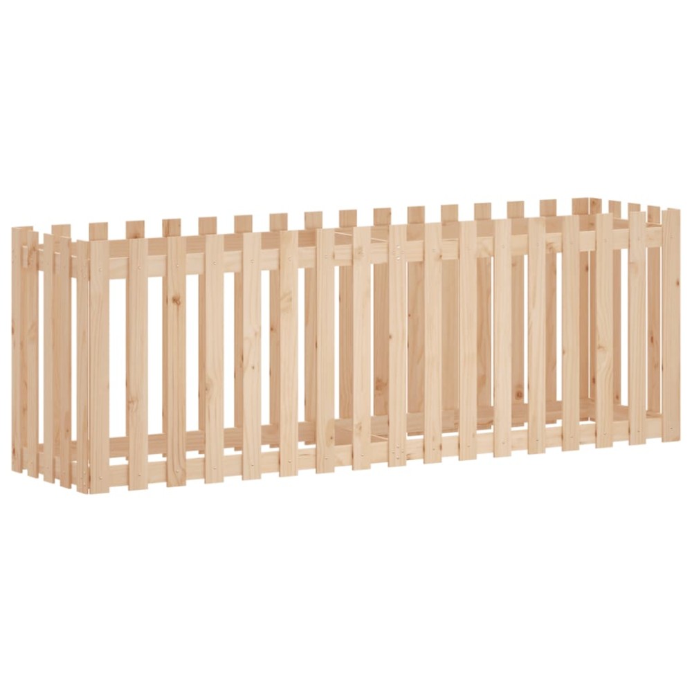 vidaXL Pat înălțat grădină design gard 200x50x70 cm lemn impregnat pin
