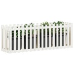 vidaXL Pat înălțat grădină design gard 200x50x70 cm lemn impregnat pin