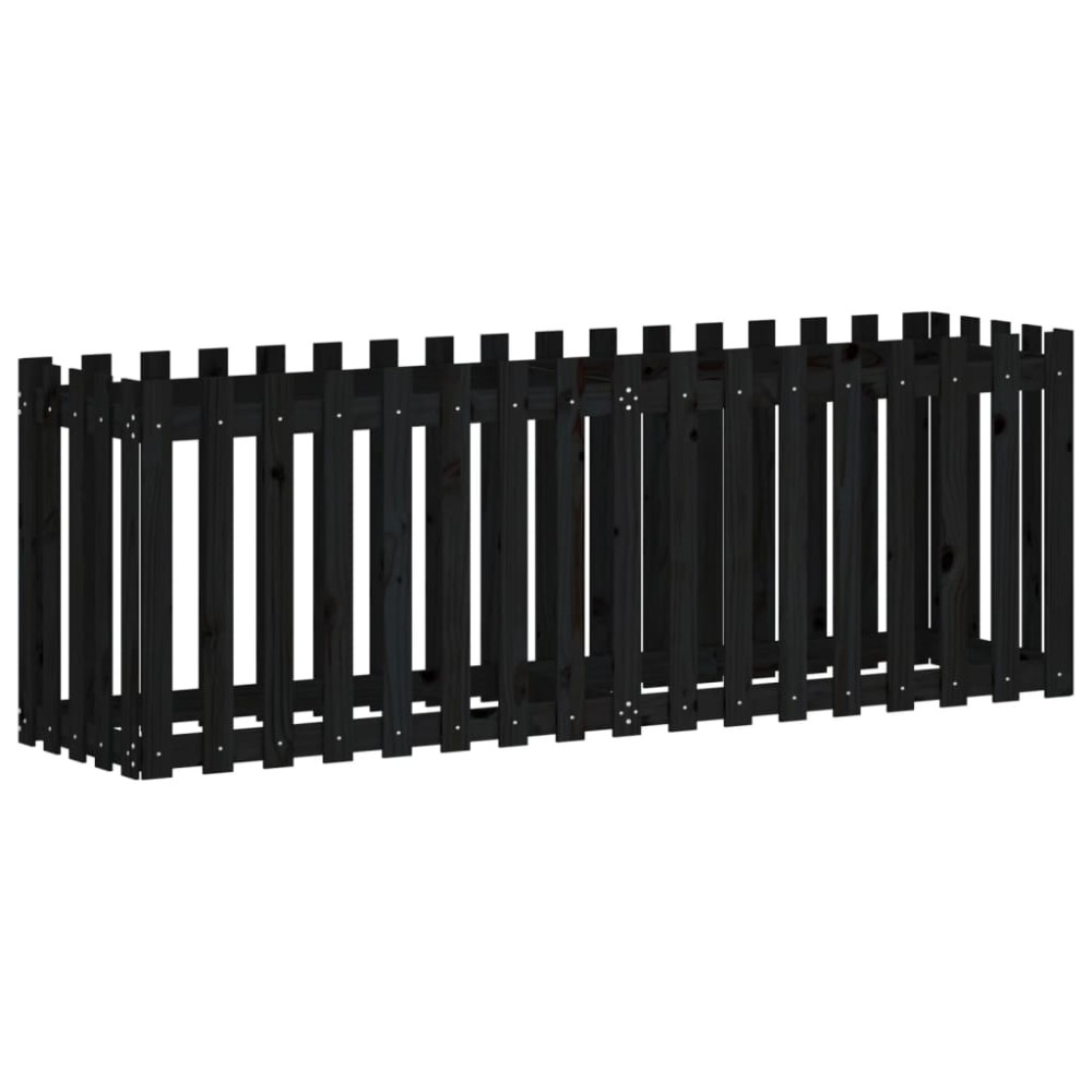 vidaXL Pat înălțat grădină design gard 200x50x70 cm lemn impregnat pin