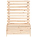vidaXL Jardinieră de grădină cu raft, 79x39,5x114 cm, lemn masiv pin