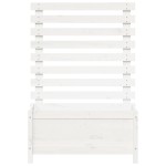 vidaXL Jardinieră de grădină cu raft alb 79x39,5x114 cm lemn masiv pin vidaXL Jardinieră de grădină cu raft alb 79x39,5x114 cm lemn masiv pin