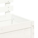 vidaXL Jardinieră de grădină cu raft alb 79x39,5x114 cm lemn masiv pin vidaXL Jardinieră de grădină cu raft alb 79x39,5x114 cm lemn masiv pin