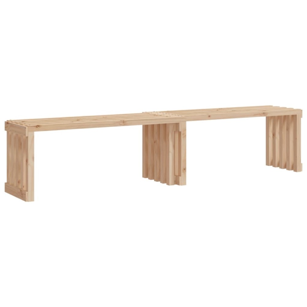 vidaXL Bancă grădină extensibilă, 212,5x40,5x45 cm, lemn masiv pin