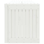vidaXL Bancă grădină extensibilă alb, 212,5x40,5x45 cm, lemn masiv pin