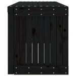 vidaXL Bancă grădină extensibilă negru 212,5x40,5x45 cm lemn masiv pin