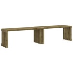vidaXL Bancă de grădină extensibilă, 212,5x40,5x45 cm, lemn pin tratat vidaXL Bancă de grădină extensibilă, 212,5x40,5x45 cm, lemn pin tratat