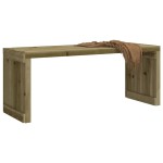 vidaXL Bancă de grădină extensibilă, 212,5x40,5x45 cm, lemn pin tratat vidaXL Bancă de grădină extensibilă, 212,5x40,5x45 cm, lemn pin tratat