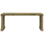 vidaXL Bancă de grădină extensibilă, 212,5x40,5x45 cm, lemn pin tratat vidaXL Bancă de grădină extensibilă, 212,5x40,5x45 cm, lemn pin tratat