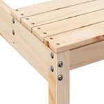 vidaXL Masă de picnic, 110x134x75 cm, lemn masiv de pin vidaXL Masă de picnic, 110x134x75 cm, lemn masiv de pin