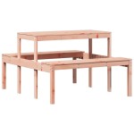 vidaXL Masă de picnic, 110x134x75 cm, lemn masiv douglas vidaXL Masă de picnic, 110x134x75 cm, lemn masiv douglas