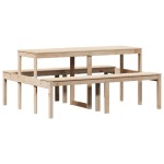 vidaXL Masă de picnic, 160x134x75 cm, lemn masiv de pin