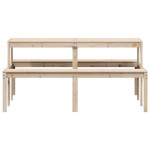 vidaXL Masă de picnic, 160x134x75 cm, lemn masiv de pin