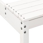 vidaXL Masă de picnic, alb, 160x134x75 cm, lemn masiv de pin