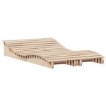 vidaXL Șezlonguri, 2 buc., 205x60x31,5 cm, lemn masiv pin