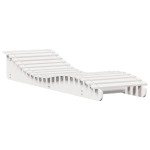 vidaXL Șezlong, alb, 205x60x31,5 cm, lemn masiv de pin
