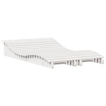 vidaXL Șezlonguri, 2 buc., alb, 205x60x31,5 cm, lemn masiv pin