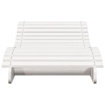 vidaXL Șezlong, alb, 205x70x31,5 cm, lemn masiv de pin