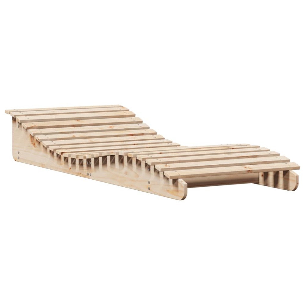 vidaXL Șezlong, 205x80x31,5 cm, lemn masiv de pin