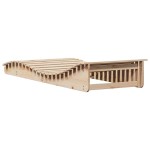 vidaXL Șezlong, 205x80x31,5 cm, lemn masiv de pin