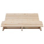 vidaXL Șezlong, 205x110x31,5 cm, lemn masiv de pin